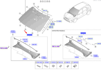 Ceed Ön Cam Izgarası 86150J7000