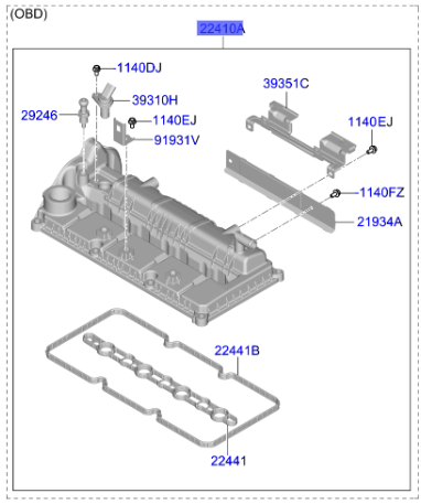 Kulbutor Kapagı 224102U700