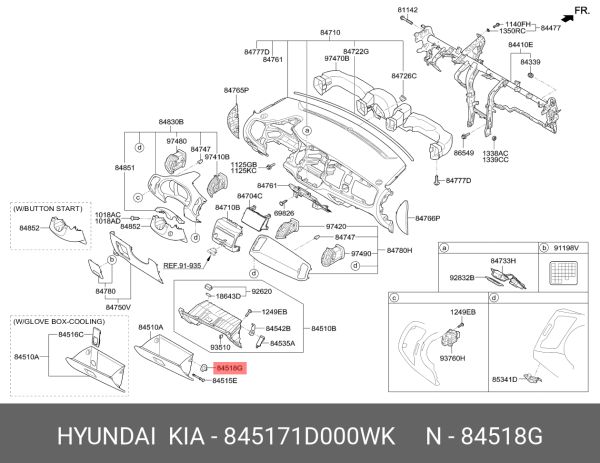 Torpıdo Kutusu Stoperı 845171D000WK