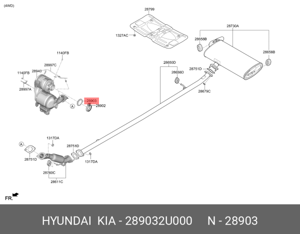 DEBRIYAJ ON KAPAK CONTA 289032U000