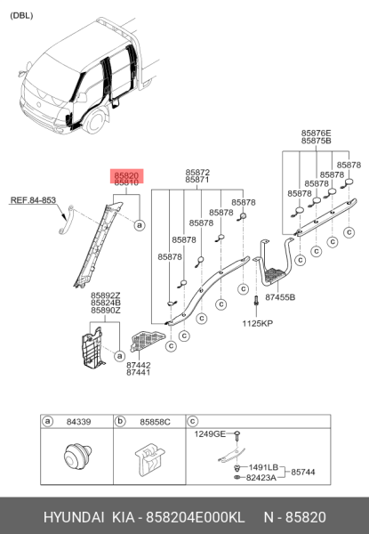 On Dırek Bakalıtı Sag 858204E000KL
