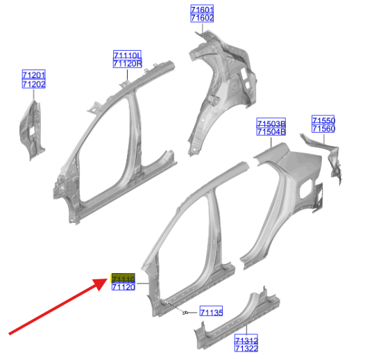 ON DIS DIREK PANELI-SOL 71110R2A00