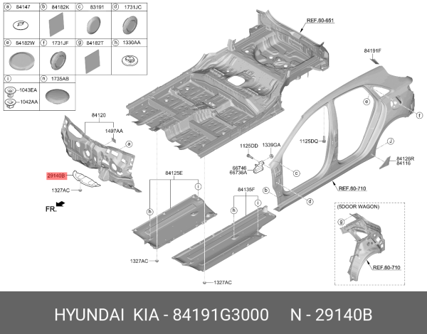 Motor Alt Arka Muhafaza 84191G3000