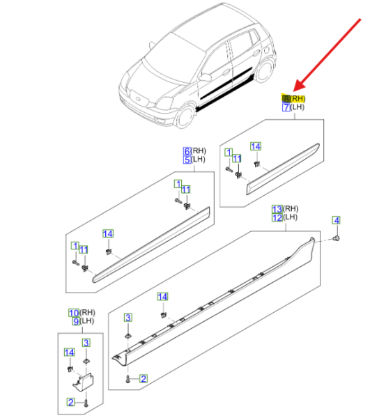 YAN CITA SAG ARKA KAPI PARLAK 8773207100