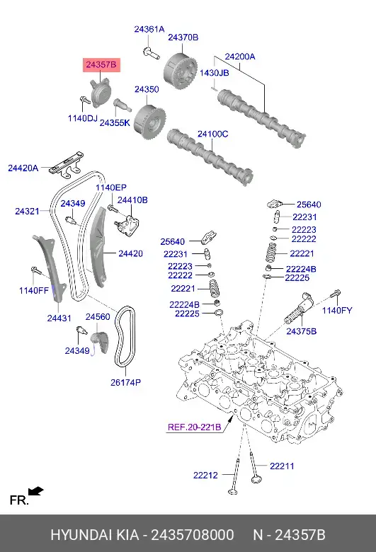 SELENOID-CVVT-VFS 2435708000
