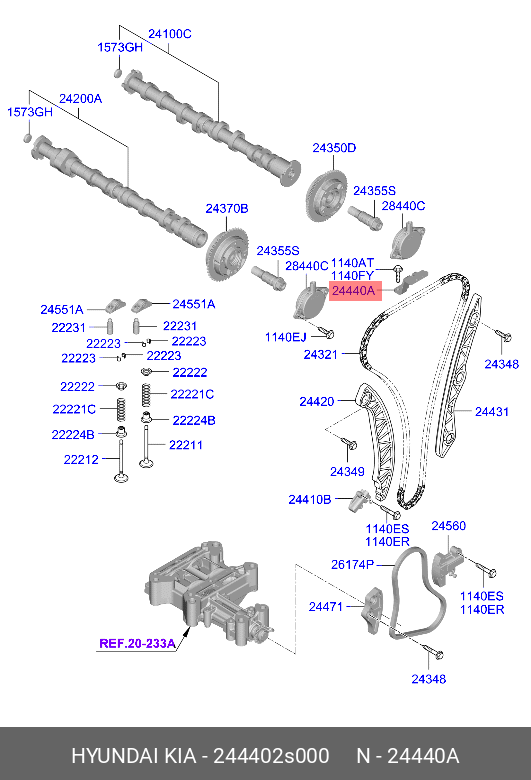 Kamlar Arası Klavuz 244402S000