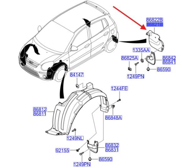 Arka Tozluk Sol 8682107800
