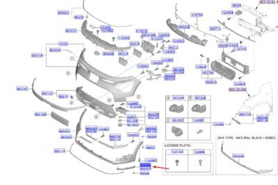 BRAKET-ON TAMPON SAG 86598AO000