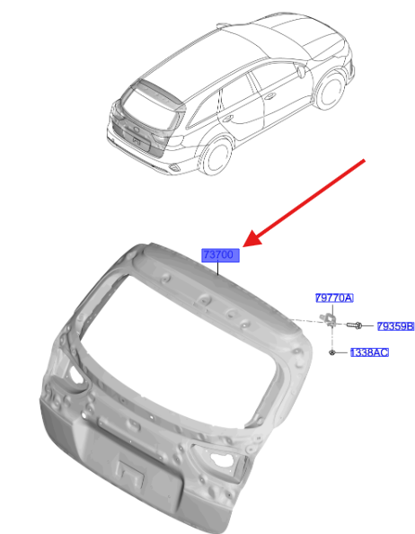 ARKA BAGAJ 73700J7810