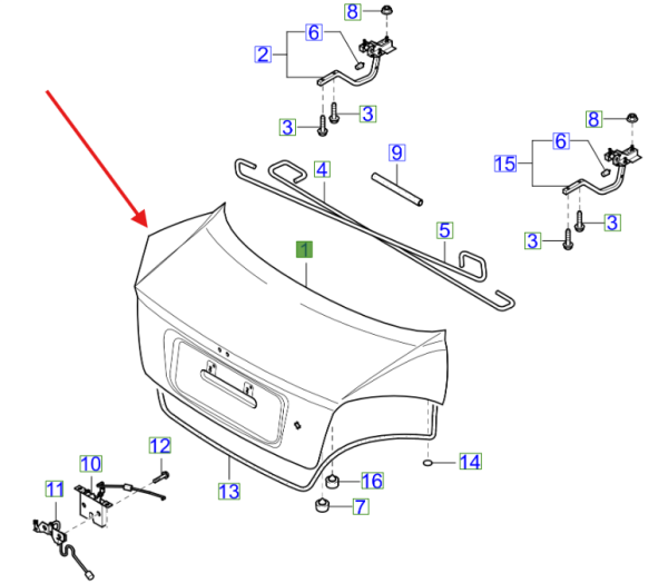 Bagaj Kapagı 69200FD200