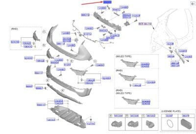 ARKA BRAKET UST SOL 86633AT000
