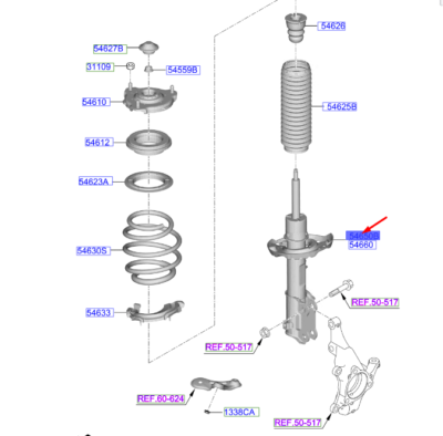 CEED Sol Ön Amortisör 54651J7AA0