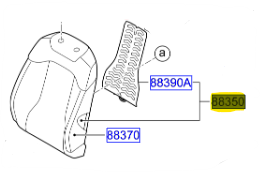 PAD-ON KOLTUK SOL 88350R2040