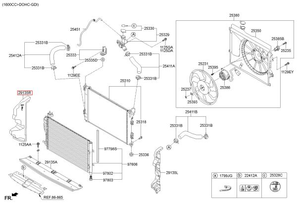 RADYATOR HAVALAN.PANELI SAG 29135B2200