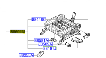 KOLTUK KIZAGI SOL 88500D9010