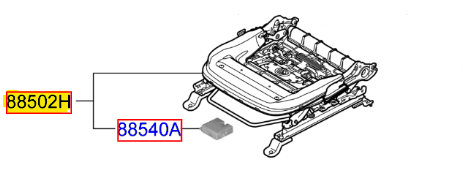 KOLTUK KIZAGI SOL 88500H8020