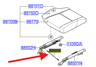 Koltuk Ayar Teli 885044E100