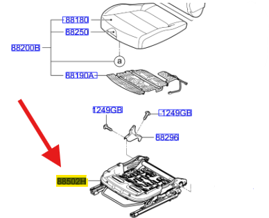 KOLTUK KIZAGI SAG 88600H8340