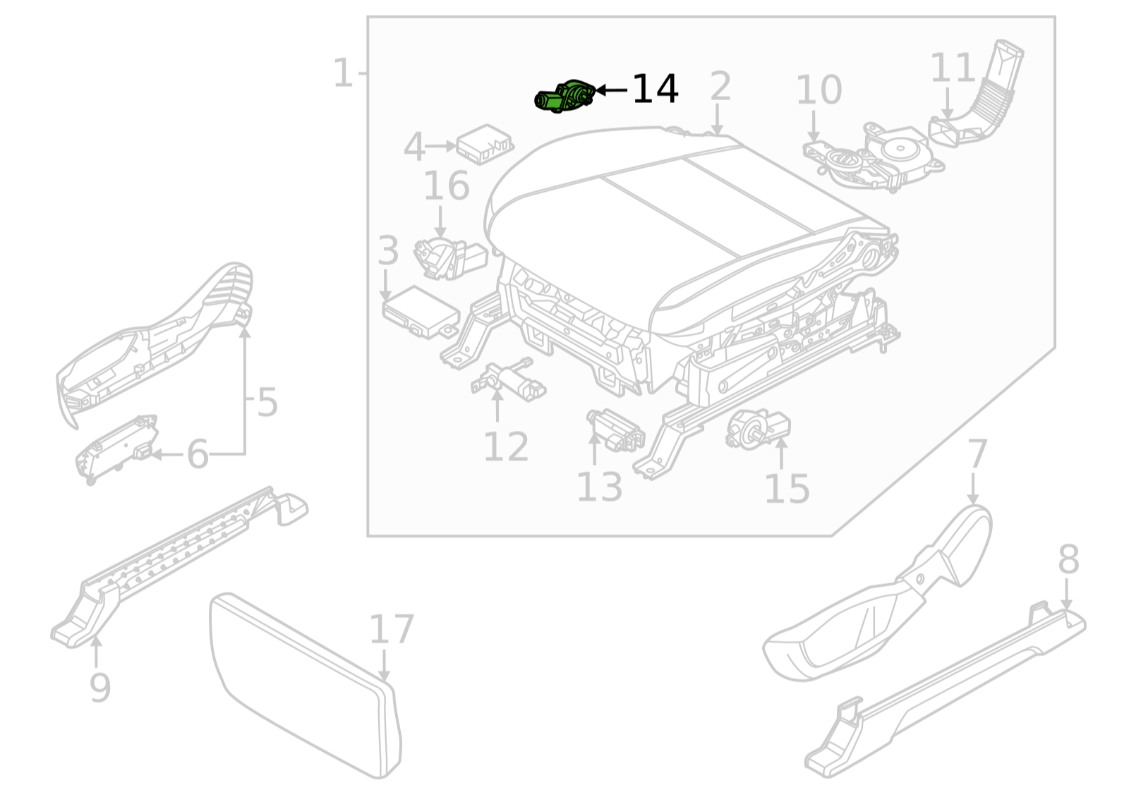 KOLTUK AYAR MOTORU 886B2DO000