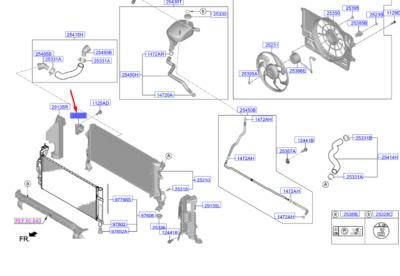 RADYATOR MONTAJ BRAKETI UST 25333M6000