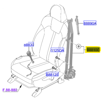 EMNIYET KEMERI ON SOL 88810P2100GYT