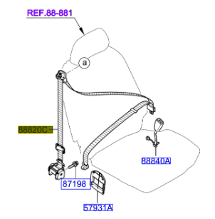 EMNIYET KEMERI-ON YAN 888204E211GW
