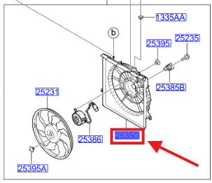 Radyator Plastıgı 253501H700