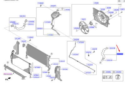 CEED Radyatör Hortumu Üst Arka 25414M6300