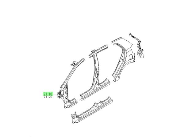 Picanto Ön Dış Direk Sol 71110G6A00