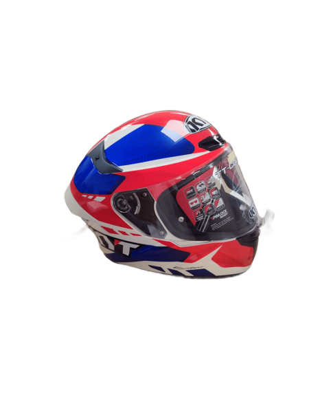 KYT TT-COURSE KASK GEAR MAVİ KIRMIZI XL - XLARGE