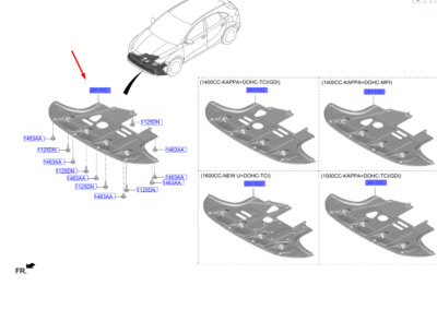 Ceed Motor Alt Muhafaza 29110J7200