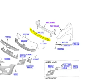 TAMPON ALT IZGARASI 86571H8000