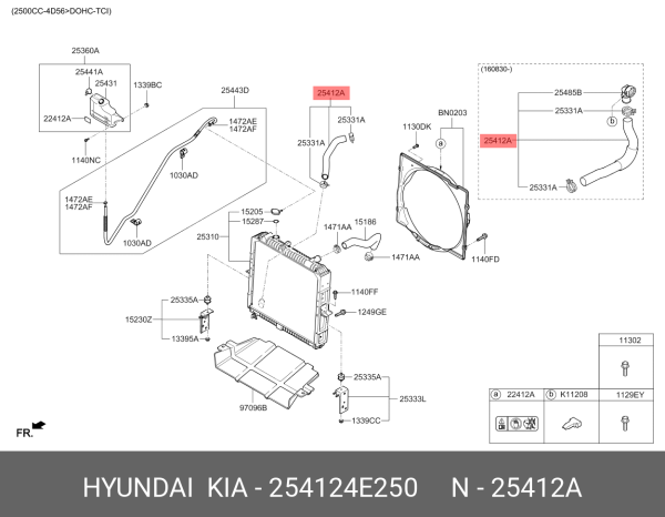 Hortum 254124E250