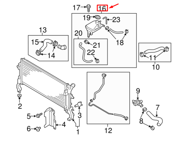 RADYATOR YEDEK SU DEPOSU 25430G4500