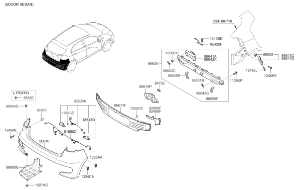 ARKA TAMPON DESTEK SACI UST 866191W700