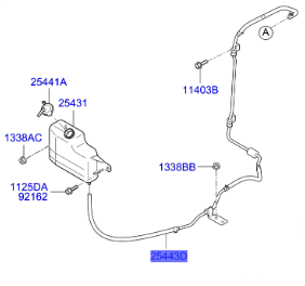 RADYATOR SU DEPO HORTUMU 254434E503