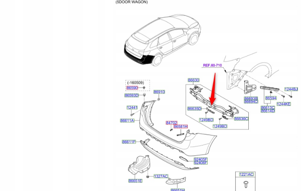 ARKA TAMPON IC PLASTIGI 86630A2250
