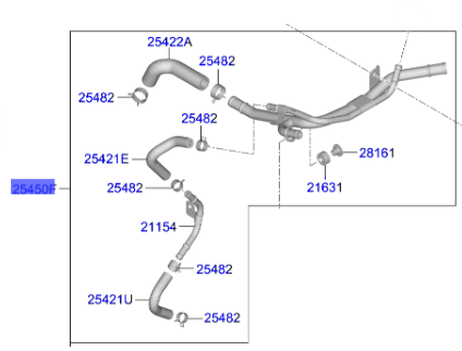 Isıtıcı Tup Hortum 2545008210