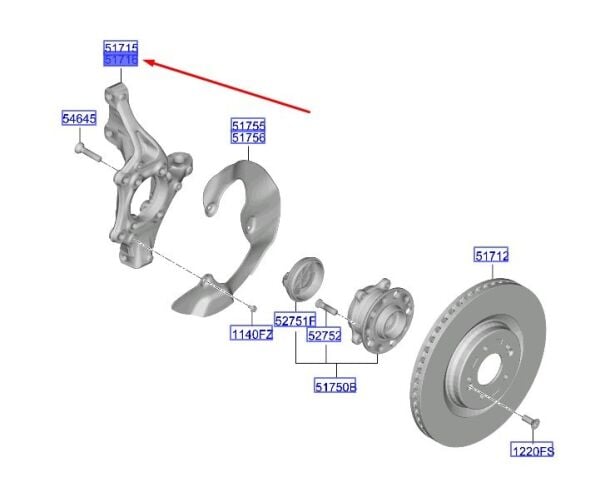 On Dıngıl Mafsalı 51711GI000