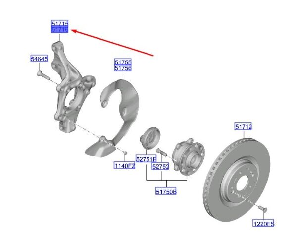 On Dıngıl Mafsalı 51711GI000
