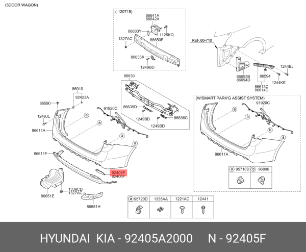 Arka Sıs Lambası & Arka Ref.Sol 92405A2000