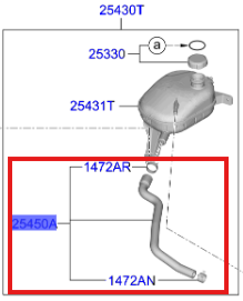 RADYATOR HORTUM&KELEPCE 25450G4310