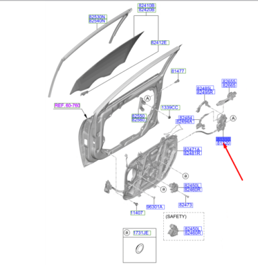 SOL ON KAPI KILIDI 81310J7010