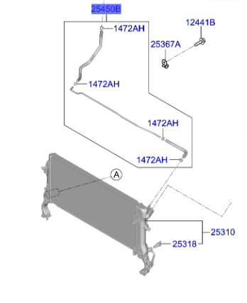 RADYATOR HORTUM&KELEPCE 25450J7000