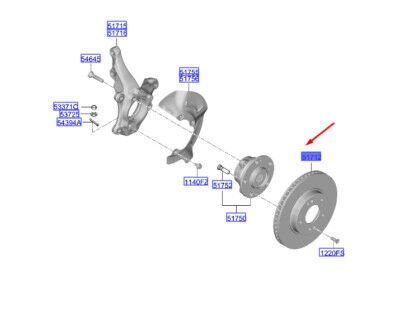 ON FREN DISKI 51712AT500