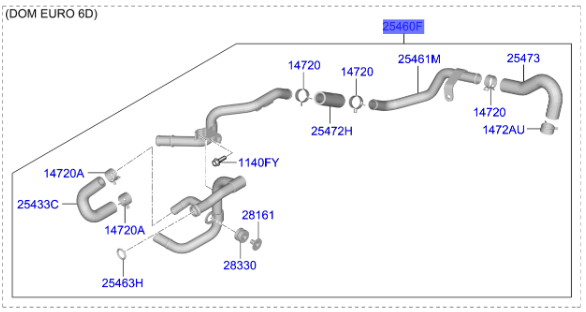 KALORIFER BORU & ORING 254604A900