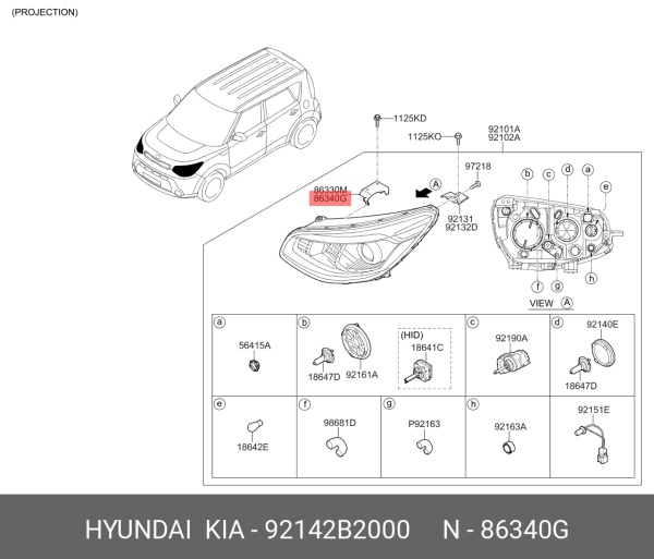 BRAKET -FAR MTG SAG 92142B2000