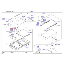 PANOROMA SUNROOF KENAR BAKALITI SOL 81673D9000