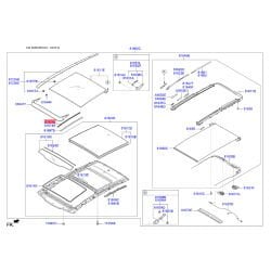 Panoroma Sunroof Kenar Bakalıtı Sol 81673D9000