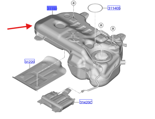 Yakıt Deposu 31150N7800